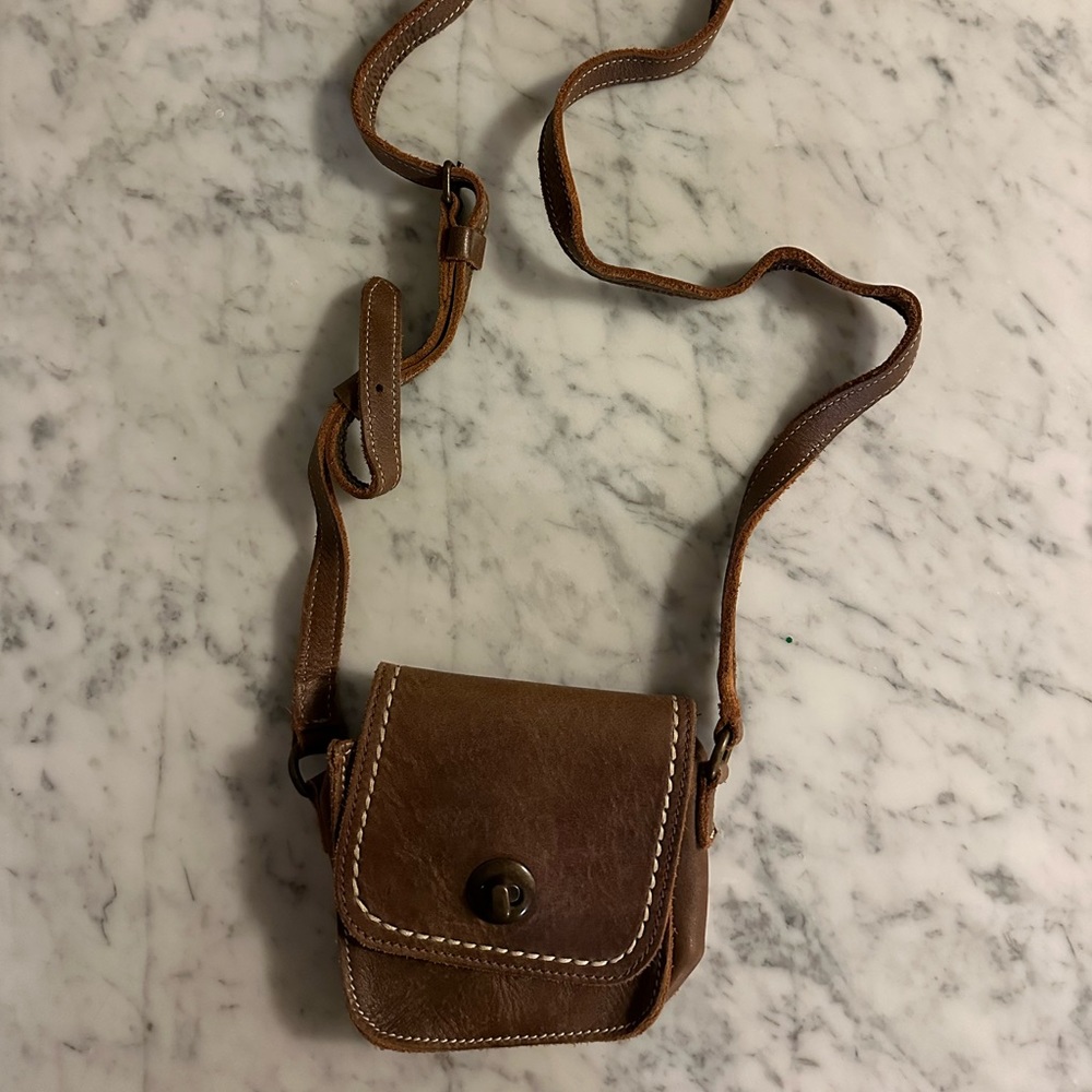 Roots Leather Small Crossbody
